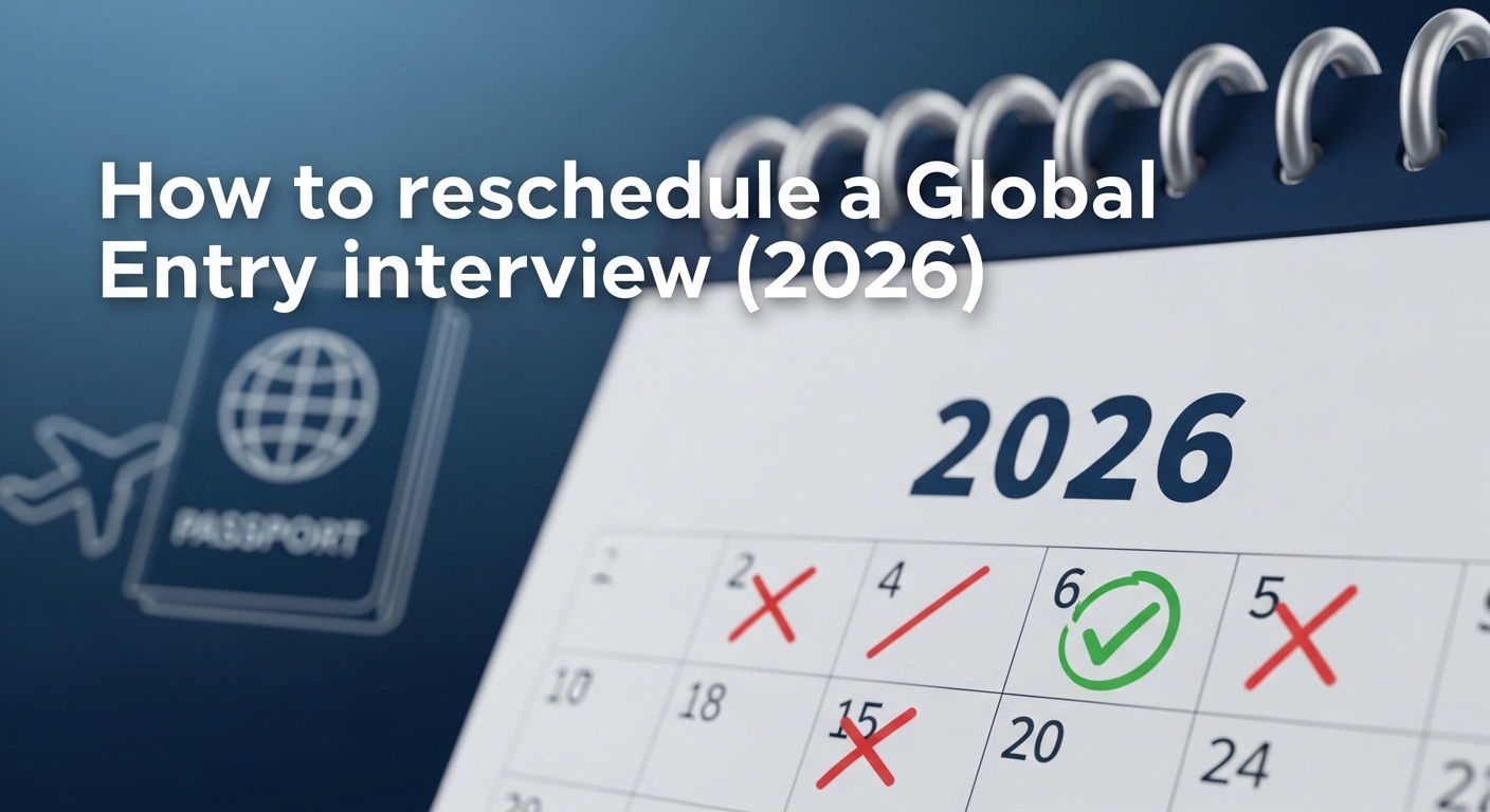 How to reschedule a Global Entry interview (2026)