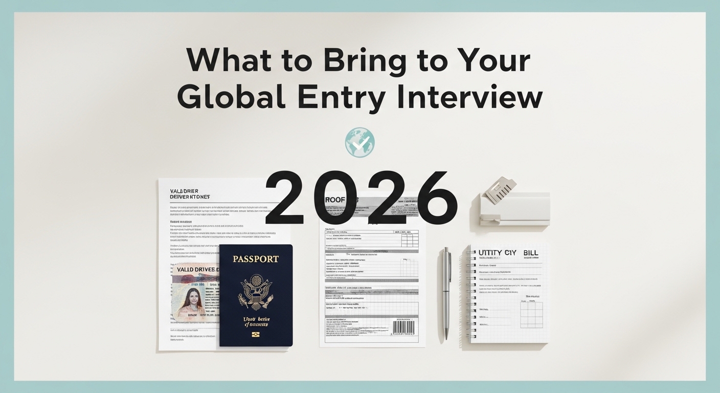 What to bring to your Global Entry interview 2026